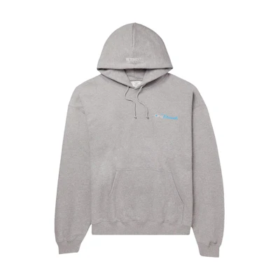 Vetements Grey Hoodie with Logo Print UA53HD160G-GREY