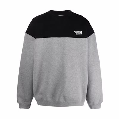 Vetements Letter Logo Crewneck Pullover Sweatshirt Men’s Grey UAH21TR527