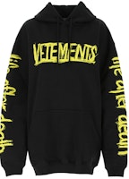 Vetements Letter Print Oversized Sweatshirt Unisex Black. UAH21TR632-BLACK Vetements Letter Print Oversized Sweatshirt Unisex Black. UAH21TR632-BLACK