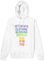 Vetements Letter Print White Hoodie Long Sleeve Sweatshirt UE63HD101Z Vetements Letter Print White Hoodie Long Sleeve Sweatshirt UE63HD101Z