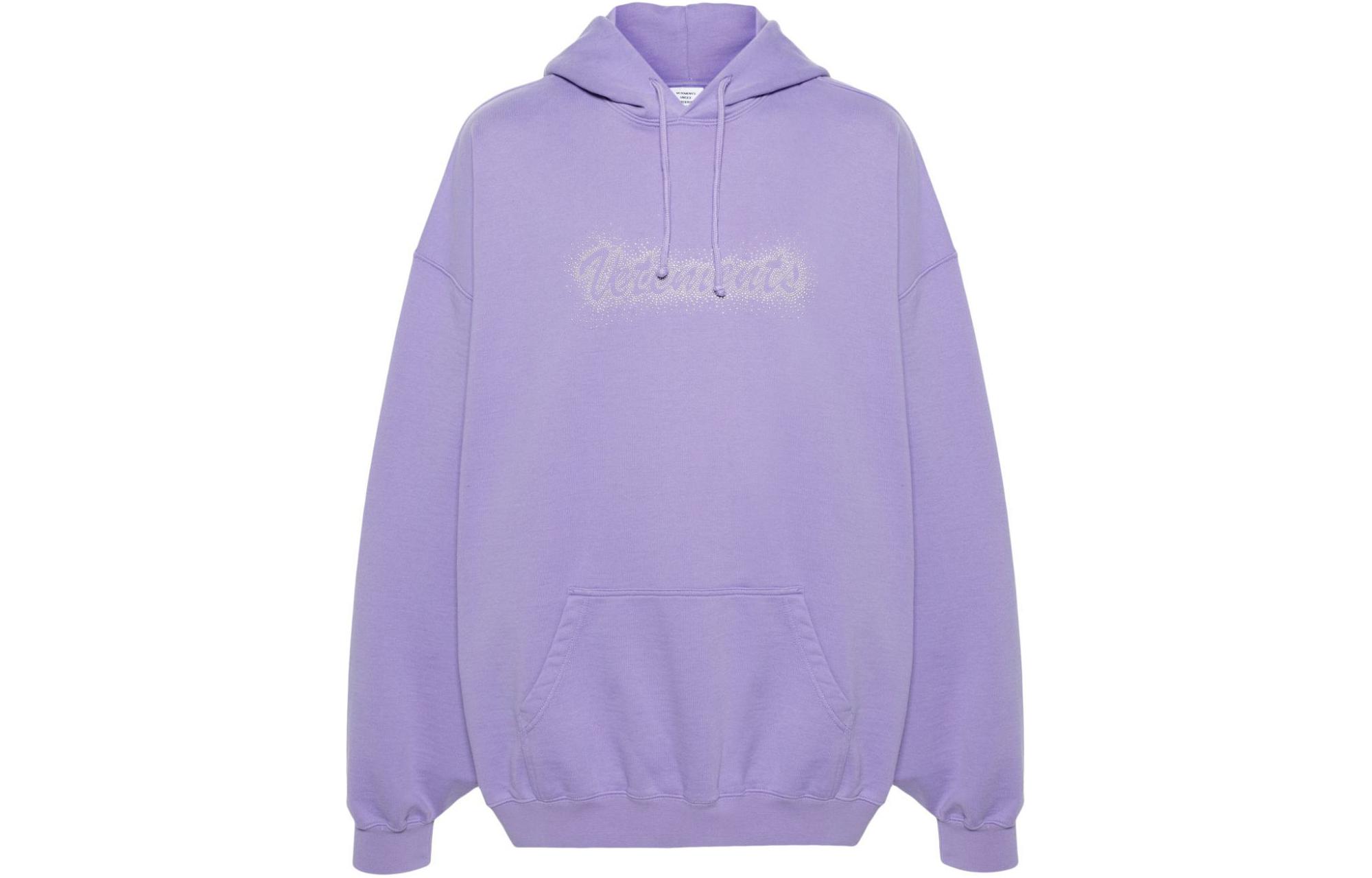 Vetements Logo Detail Hoodie Unisex Lilac Purple UE64HD270V