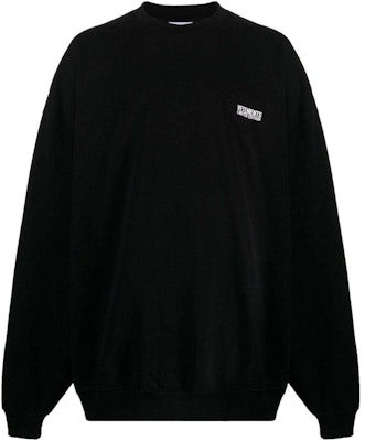 Vetements Logo Bordir Crewneck Sweatshirt Hitam Pakaian Kasual UE64CW100B Buy Vetements Logo Bordir Crewneck Sweatshirt Hitam Pakaian Kasual UE64CW100B