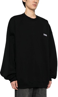 Vetements Logo Bordir Crewneck Sweatshirt Hitam Pakaian Kasual UE64CW100B Purchase Vetements Logo Bordir Crewneck Sweatshirt Hitam Pakaian Kasual UE64CW100B
