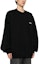 Purchase Vetements Logo Bordir Crewneck Sweatshirt Hitam Pakaian Kasual UE64CW100B