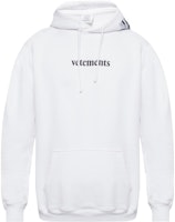 Vetements Logo Patch White Hoodie Fashion. SS20TR311-WHITE Vetements Logo Patch White Hoodie Fashion. SS20TR311-WHITE