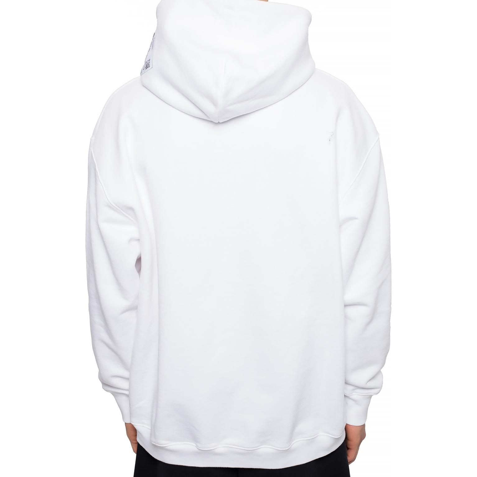 Details for Hoodie Putih Vetements Logo Patch Fesyen. SS20TR311-WHITE