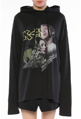 ヴェトモン ロゴプリント オーバーサイズ プルオーバースウェットシャツ ユニセックス ブラック WAH18TR4-BLACK Shop ヴェトモン ロゴプリント オーバーサイズ プルオーバースウェットシャツ ユニセックス ブラック WAH18TR4-BLACK