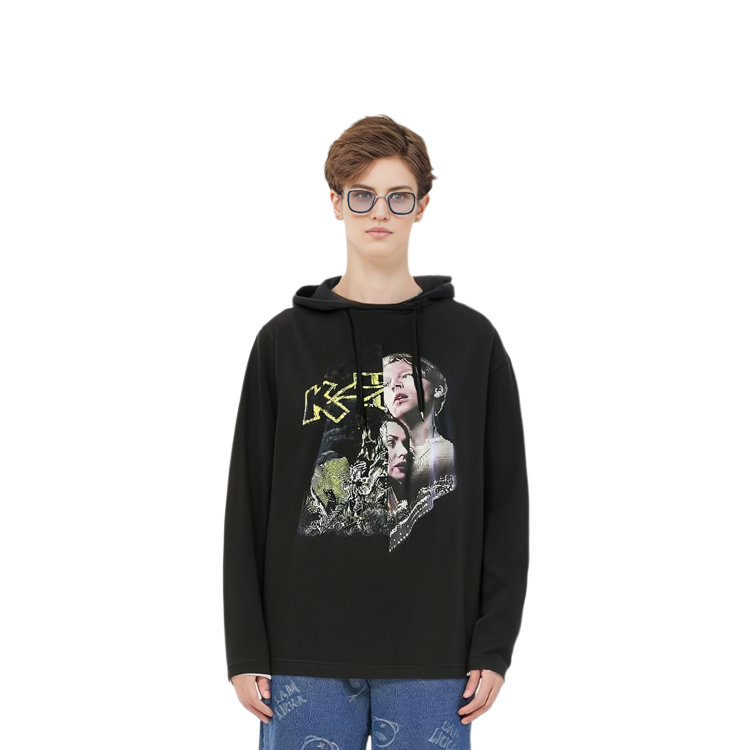 Details for ヴェトモン ロゴプリント オーバーサイズ プルオーバースウェットシャツ ユニセックス ブラック WAH18TR4-BLACK