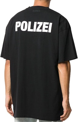 Vetements Logo Cetak Unisex Baju-T Hitam Lengan Pendek. UAH21TR511-black Cheap Vetements Logo Cetak Unisex Baju-T Hitam Lengan Pendek. UAH21TR511-black