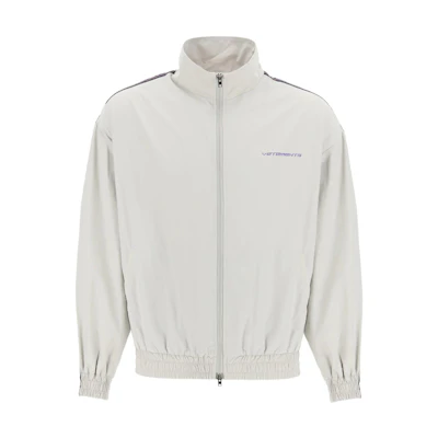 Vetements Logo Print Zip-Up High Collar Jacket Men’s Grey UA52JA100G-1324