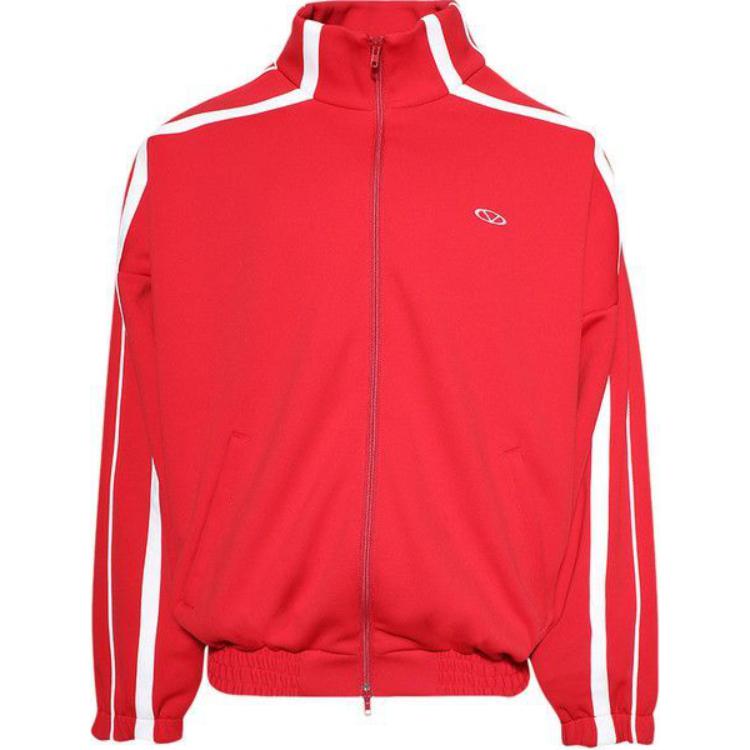 Vetements Logo Red Long Sleeve Zip Jacket for Men UA66JA360R-RED