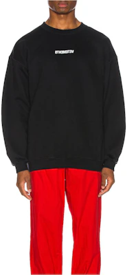 Vetements Oversized Letter Print Crewneck Sweatshirt Black UAH20TR728 Buy Vetements Oversized Letter Print Crewneck Sweatshirt Black UAH20TR728