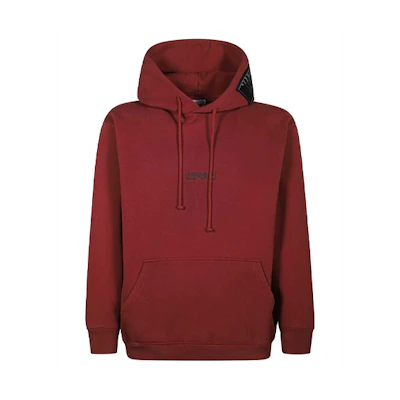 Vetements Oversized Logo Hoodie Unisex Maroon Color. UAH21TR630-BORDEAUX