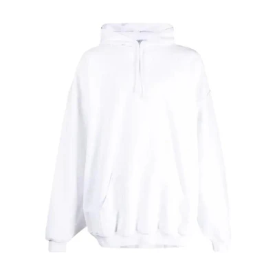 Vetements Oversized Plain White Hoodie Unisex UE54HD140W-WHITE