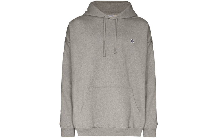 Vetements Side Logo Tape Hoodie Grey Mens UE51TR700G-GREY