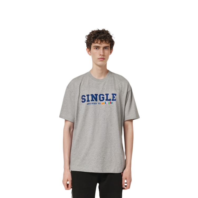 Sizing 베트멍 싱글 프린트 크루넥 반팔 티셔츠 유니섹스 그레이 UE52TR190G-GREY