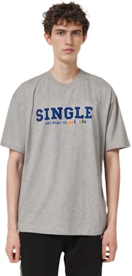 베트멍 싱글 프린트 크루넥 반팔 티셔츠 유니섹스 그레이 UE52TR190G-GREY Sizing 베트멍 싱글 프린트 크루넥 반팔 티셔츠 유니섹스 그레이 UE52TR190G-GREY