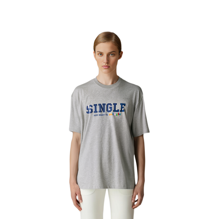 Cheap 베트멍 싱글 프린트 크루넥 반팔 티셔츠 유니섹스 그레이 UE52TR190G-GREY