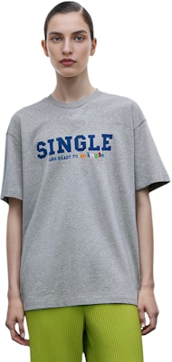 베트멍 싱글 프린트 크루넥 반팔 티셔츠 유니섹스 그레이 UE52TR190G-GREY 1