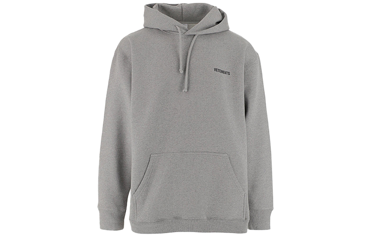 Vetements Small Logo Oversized Hoodie Unisex - Grey UAH21TR535-GREY