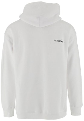 Vetements Hoodie Logo Kecil Oversized Unisex Putih UAH21TR535-WHITE Lookbook Vetements Hoodie Logo Kecil Oversized Unisex Putih UAH21TR535-WHITE