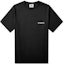 Order Vetements Baju-T Hitam Unisex Lengan Pendek Logo Kecil. UAH21TR501-BK