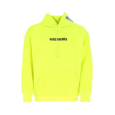 Vetements Solid Color Green Pullover Hoodie Long Sleeve SS20TR3111607-FLUYEL