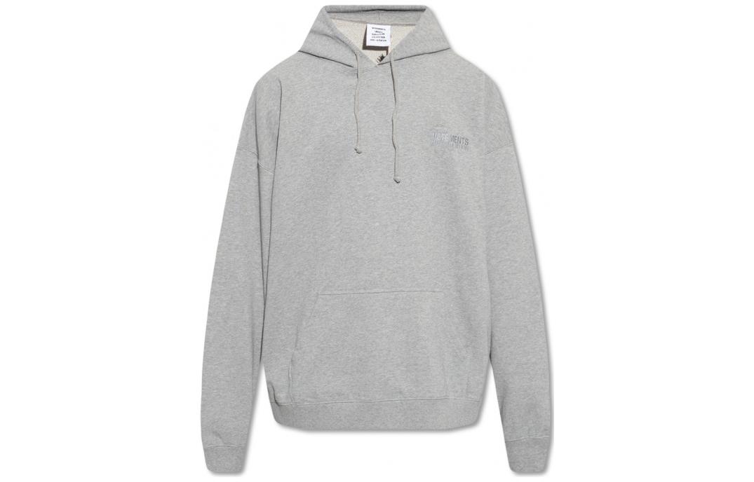 Vetements Solid Color Hoodie Grey UA53HD260G