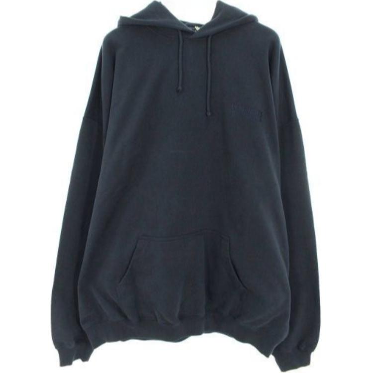 Vetements Solid Color Loose Fit Pullover Hoodie Gray UE64HD300N