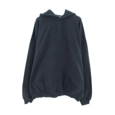 Vetements Solid Color Loose Fit Pullover Hoodie Gray UE64HD300N