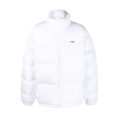 Vetements Solid Color Zip-Up Stand Collar Jacket White UA53JA400WWHITE