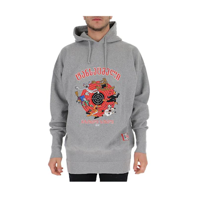 Vetements SS19 Oversized Hoodie Unisex Cotton Gray USS197010-GREY