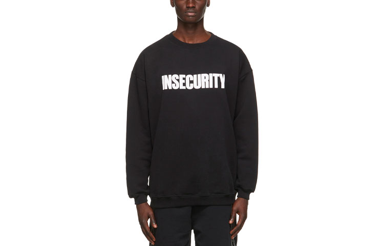 Vetements SS21 Front Logo Pullover Hoodie Black 211669M204000