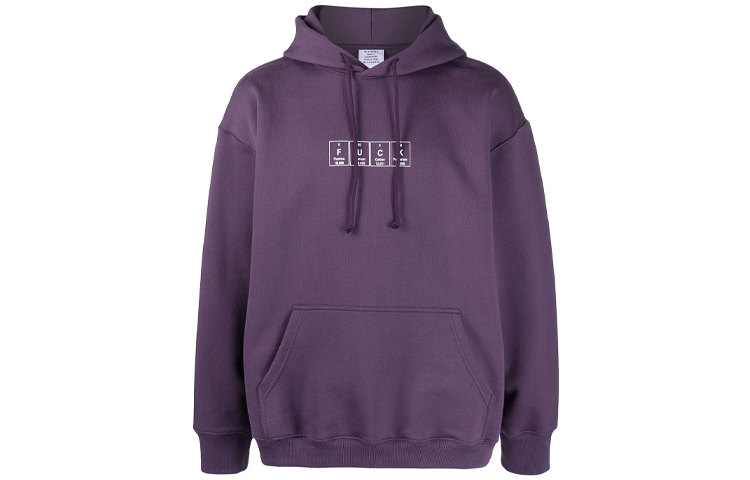 Vetements SS21 Graphic Print Hoodie Purple UE51TR250A1604
