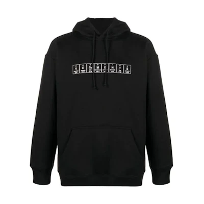 Vetements SS21 Logo Print Pullover Hoodie Black UE51TR240B
