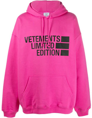 Vetements SS21 Oversized Logo Hoodie Unisex Pink UE51TR820P Buy Vetements SS21 Oversized Logo Hoodie Unisex Pink UE51TR820P