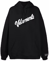 Vetements SS21 Slanted Logo Hoodie Black Unisex Long Sleeve UE51TR770B Vetements SS21 Slanted Logo Hoodie Black Unisex Long Sleeve UE51TR770B