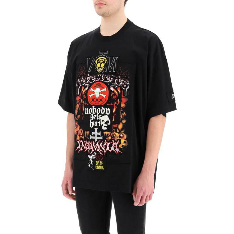 Purchase 베트멍 SS22 블랙 그래픽 로고 프린트 반팔 티셔츠. UE52TR350B1610