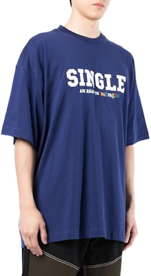 ヴェトモン SS22 ブルー レタープリント Tシャツ ショートスリーブ UE52TR190N Purchase ヴェトモン SS22 ブルー レタープリント Tシャツ ショートスリーブ UE52TR190N