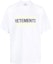Order Vetements SS22 Logo Kemeja-T Lengan Pendek Unisex Putih UA53TR230W
