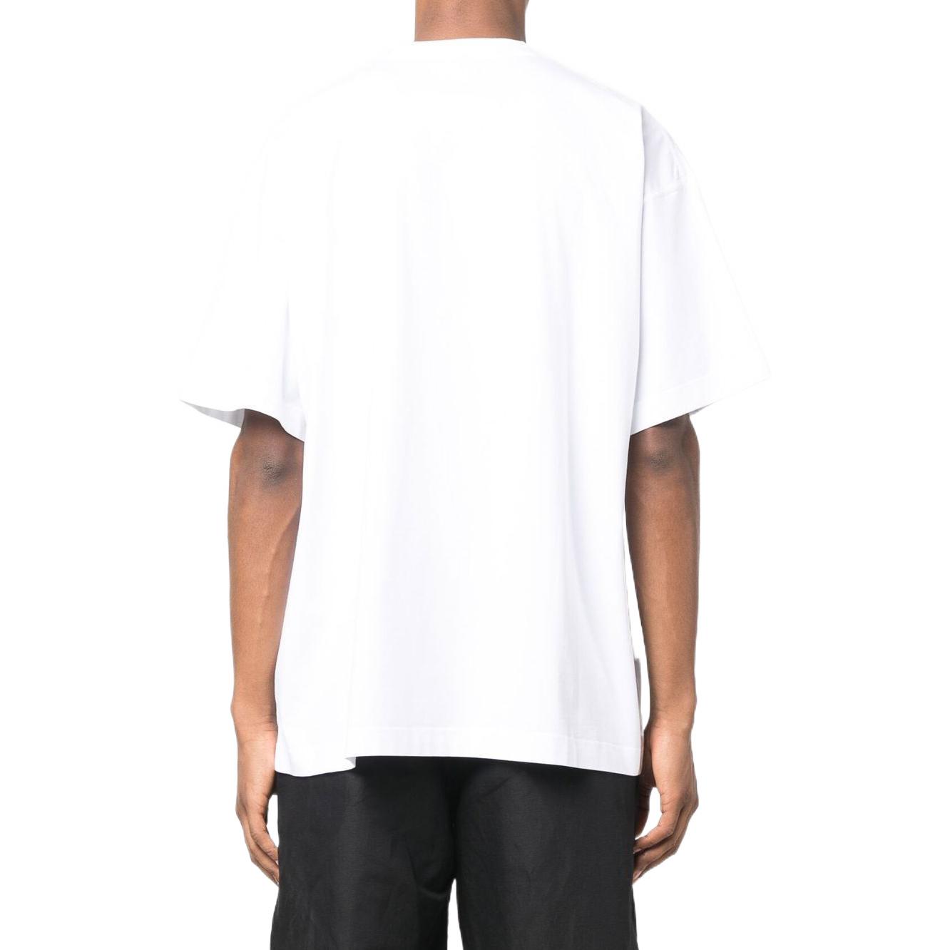 Purchase Vetements SS22 Logo Kemeja-T Lengan Pendek Unisex Putih UA53TR230W