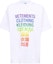 Order Vetements SS23 Baju-T Putih Lelaki Cetakan Huruf Berwarna Pendek Lengan. UE63TR101Z-1200