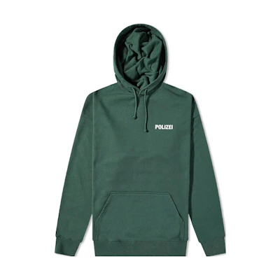 Vetements SS23 Green Letter Print Pullover Long-Sleeve Sweatshirt Men UE63CN201GPOLICEGREEN