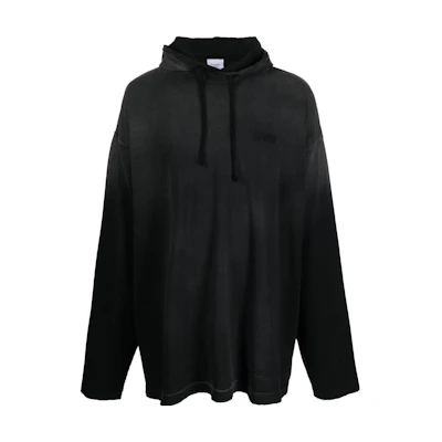 Vetements SS23 Oversized Long-Sleeve Hoodie Charcoal Black UE63HD150