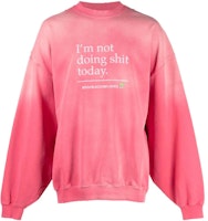 Vetements SS23 Pink Logo Print Crewneck Pullover Sweatshirt Unisex. UE63CN160P Vetements SS23 Pink Logo Print Crewneck Pullover Sweatshirt Unisex. UE63CN160P