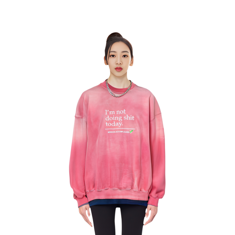 Details for ヴェトモン SS23 ピンク ロゴプリント クルーネック プルオーバー スウェットシャツ ユニセックス UE63CN160P