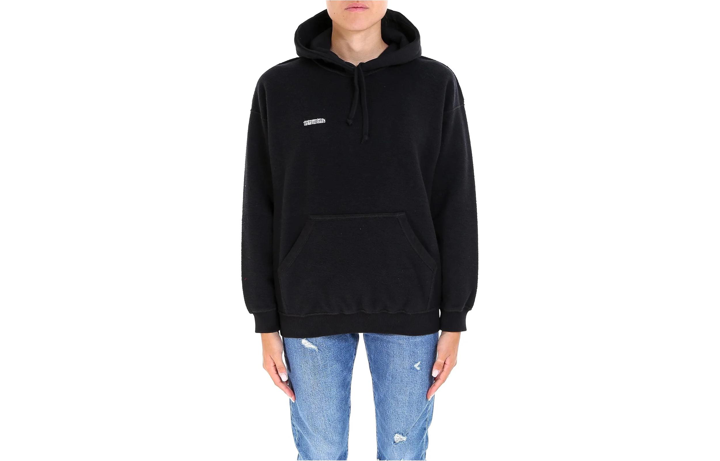 Vetements SS23 Plain Pullover Hoodie Fashion - Black WAH19TR107-BLACK