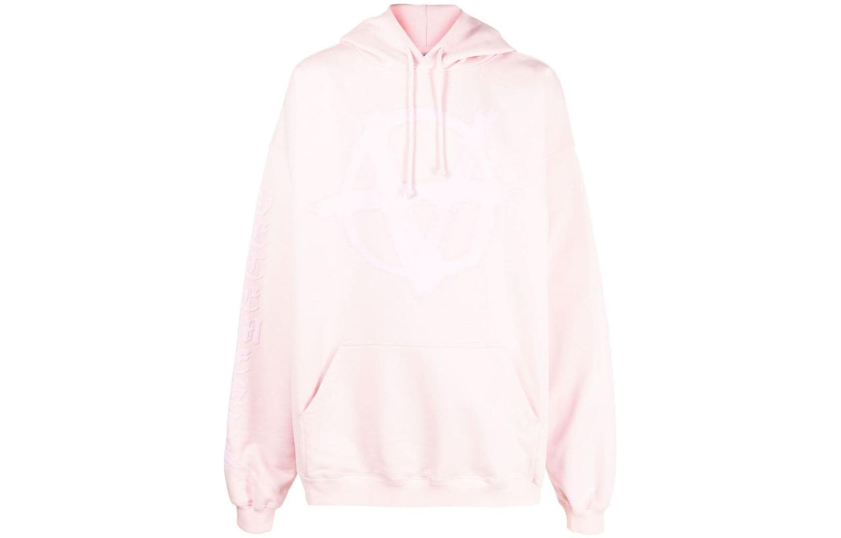 Vetements SS23 Plain Pullover Hoodie Pink UA53HD340P