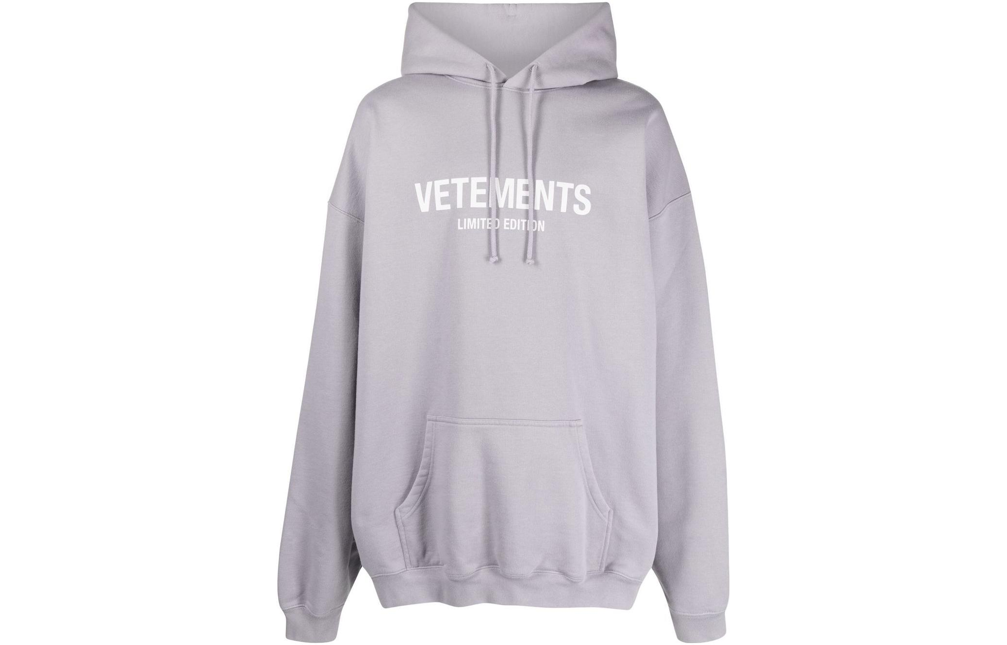 Vetements SS23 Purple Logo Print Hoodie UE63HD680L1302