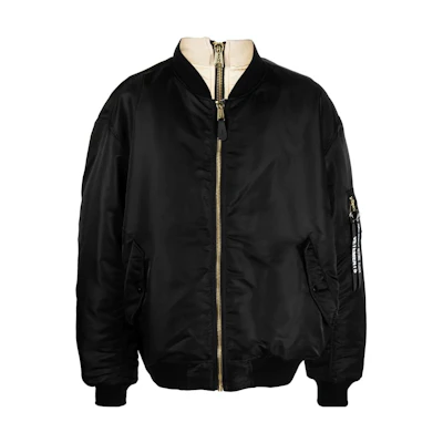 Vetements SS23 Reversible Black Long Sleeve Jacket with Logo Print for Men UE63JA121B-1307